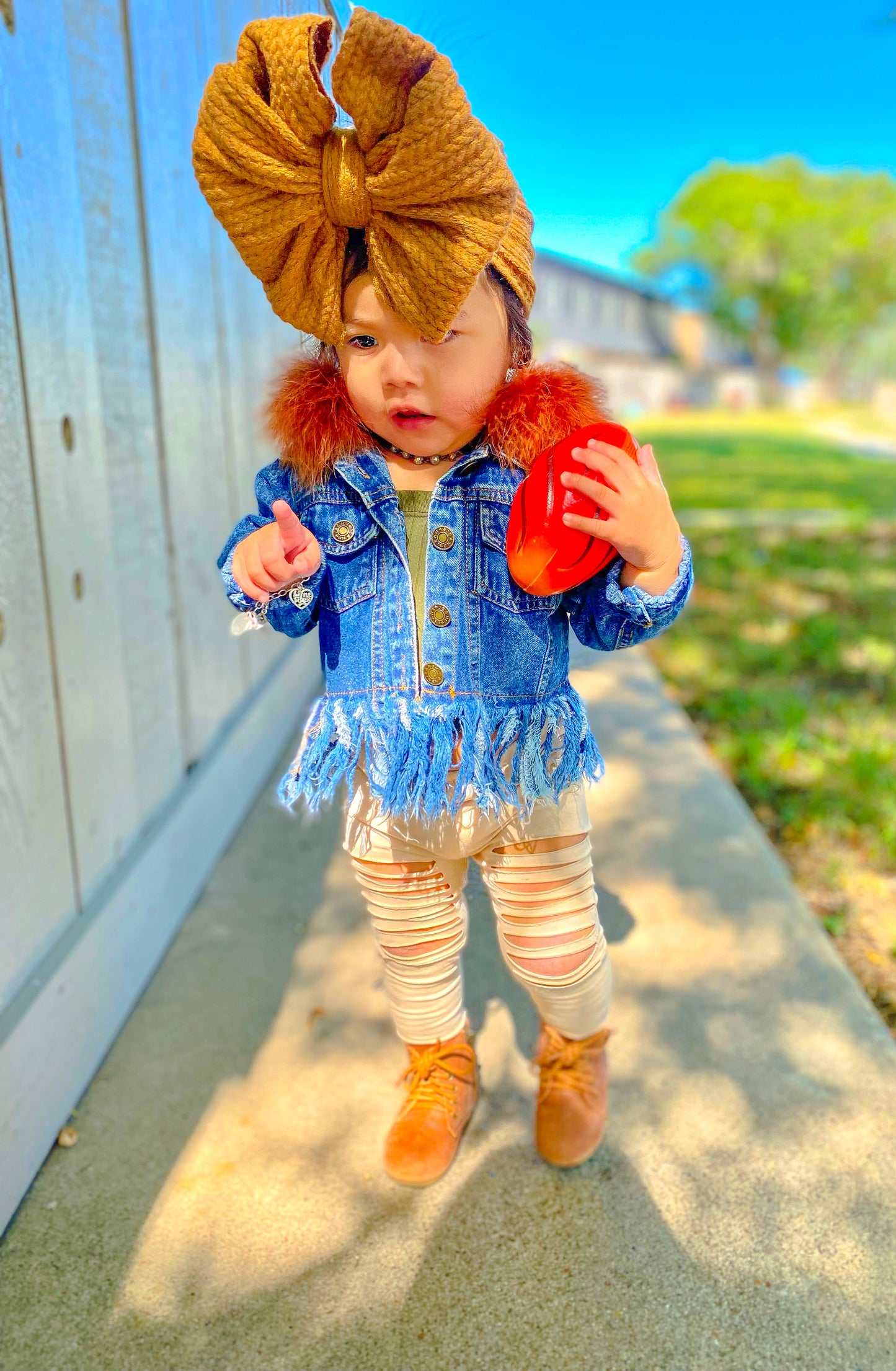 Fringe Denim jacket